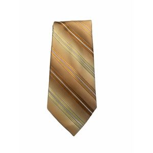 Stafford Essentials Men's Tie - Gold - Yellow - Striped Necktie